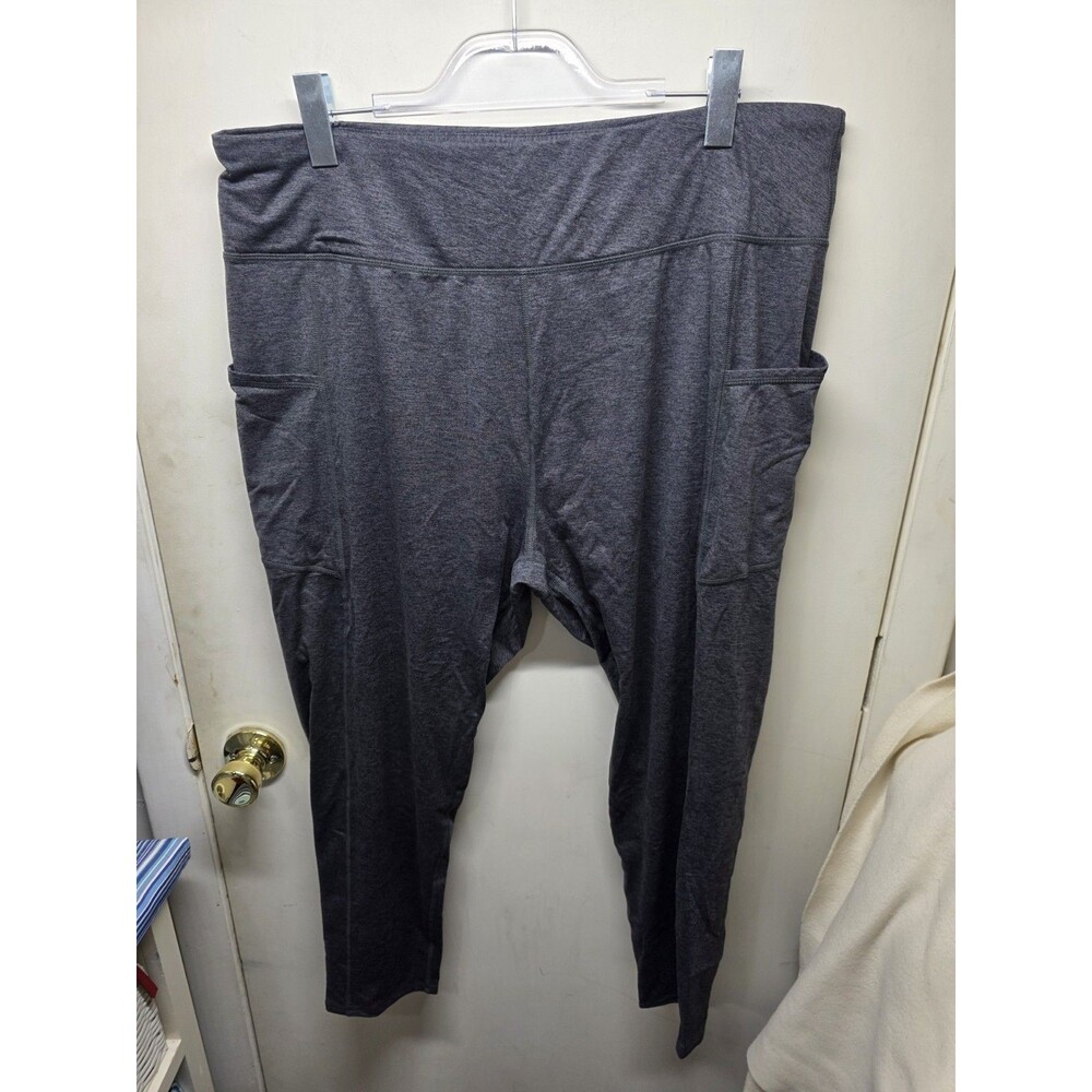 Threads 4 Thought ReActive Women’s High Rise Ankle Leggings Pockets Gray 3X